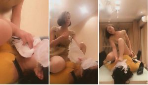 【美丝女女】捆绑强迫女M舔卫生巾内裤闻脚-97LZTD-1552