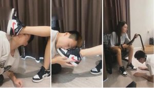 【小贝】原味球鞋臭棉袜责罚-97LZTD-100222273