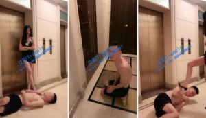 【Fiona菲安娜】楼道调教 邻居门口心里控制-97LZTD-3389