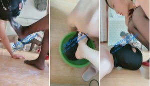 【美雅S】TJ素人足疗师狗奴喂食深喉-97LZTD-3447