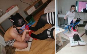 【济南艾文女主】日常舔脚，暴力鞭打 -97LZTD-1558