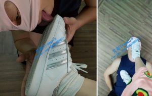 【Betty贝蒂】小白袜，舔脏鞋底第一视