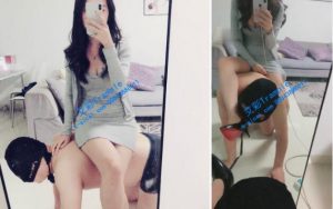 【汐月s】小贱货 酸奶舔脚 高跟踢档