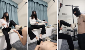 【白栀】囚禁狗笼小白鞋踢踹高跟踩踏坐脸窒息虐乳-97LZTD-115417.7z