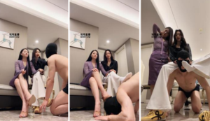 【凉子】双S-虐乳骑马踩踏白袜辱【双视角版】-97LZTD-32036