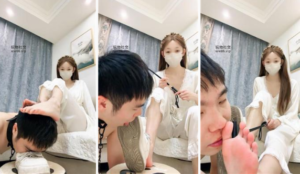 【楚楚】强制家奴闻臭鞋-裸足插嘴-97LZTD-32300