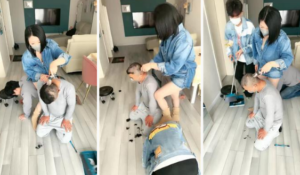 【伊潼】3M-强制剃头-狗奴圈养伺候-97LZTD-32332