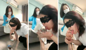 【辣姐】酸臭脚丫喂食-高跟踩狗舌-97LZTD-32485