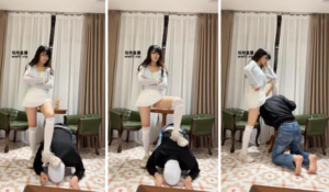 【广东瑶瑶】白富美S-及膝白袜泡圣水强迫喝-97LZTD-328212