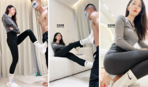 【尤雾】瑜伽裤坐脸窒息-脏小白鞋白袜辱-97LZTD-328313