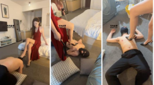 【重庆小鱼】狗链拴住发骚狗-耳光鞭打-97LZTD-328346