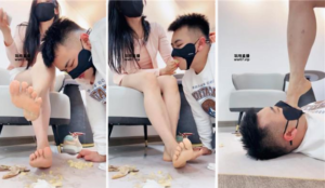 【妮蔻】脚下喂食-板鞋船袜插嘴虐-97LZTD-328452