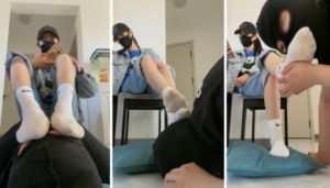 【美娜格格】运动后超臭原味白袜辱-97LZTD-328964