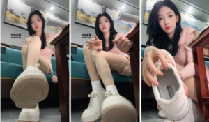 【第一视角】【千千】白袜小白鞋肉丝足炸-97LZTD-329057
