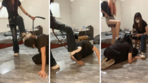 【女生也能很暴力】双S-素人小妹暴力踢踹虐-97LZTD-329133