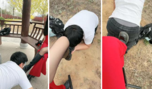 【仙御】户外遛狗舔脏鞋-喝圣水-97LZTD-329150