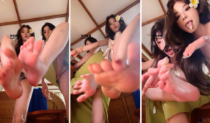 【第一视角】【不知名】双女巨裸足GTS【双视角】-97LZTD-329235