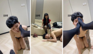 【婉纱】黑丝美腿S-手脚并用耳光 【双视角版】-97LZTD-329237